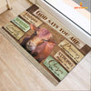 God Says You Are - Beefmaster Cattle Doormat