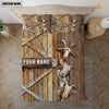 Uni Happy Farm Goat Wooden Door Bedding Set