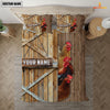 Uni Happy Farm Chicken Wooden Door Bedding Set