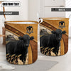 Uni  Black angus Cattle Brown Custom Name  Basket