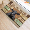 God Says You Are - Black Angus Cattle Doormat