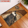 Uni Black hereford Personalized - Welcome  Doormat