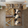 Uni Happy Farm Black Baldy Wooden Door Bedding Set