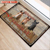 Uni Horse Welcome Custom Name Doormat