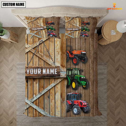 Uni Happy Farm Tractor Wooden Door Bedding Set