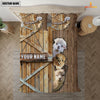 Uni Happy Farm Llama Wooden Door Bedding Set