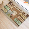 God Says You Are - Charolais Cattle Doormat