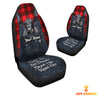 Uni Customized Name Black Angus Jean Overalls Pattern Car Seat Covers (2Pcs)