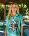 UNIJAMES SALTWATER HEALS EVERYTHING TIE DYE HAWAIIAN SHIRT