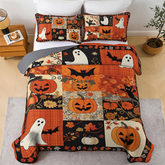 Uni All Season Quilt 3-Piece Set Patchwork Spooks