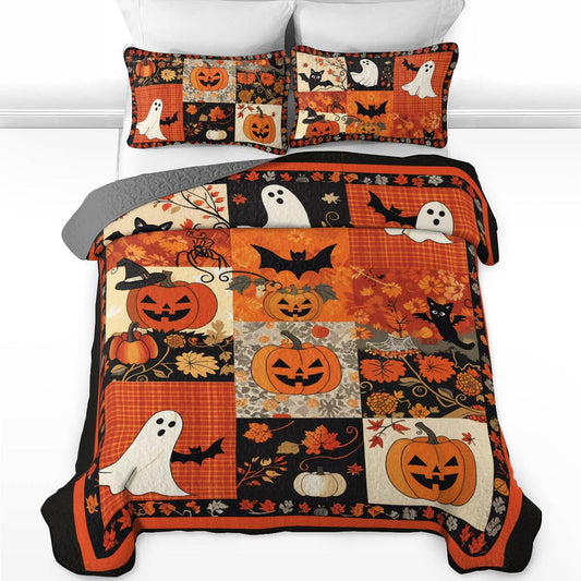 Uni All Season Quilt 3-Piece Set Patchwork Spooks