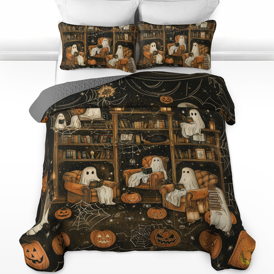 Uni All Season Quilt 3-Piece Set Halloween Book Club