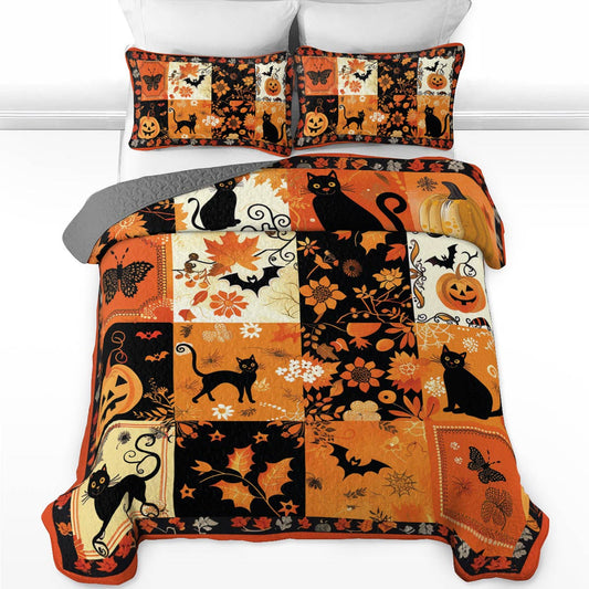 Uni All Season Quilt 3-Piece Set Spooky Patches