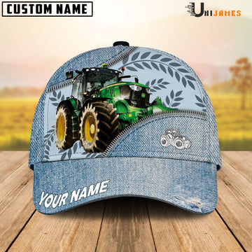 Uni Tractor Countryside Jean Pattern Customized Name Cap
