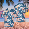 Unique Pig Blue Tribal Hawaiian Shirt