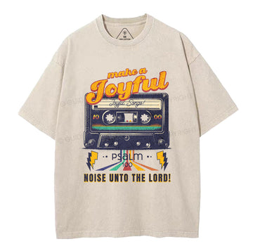 Make A Joyful Christian Washed TShirt  