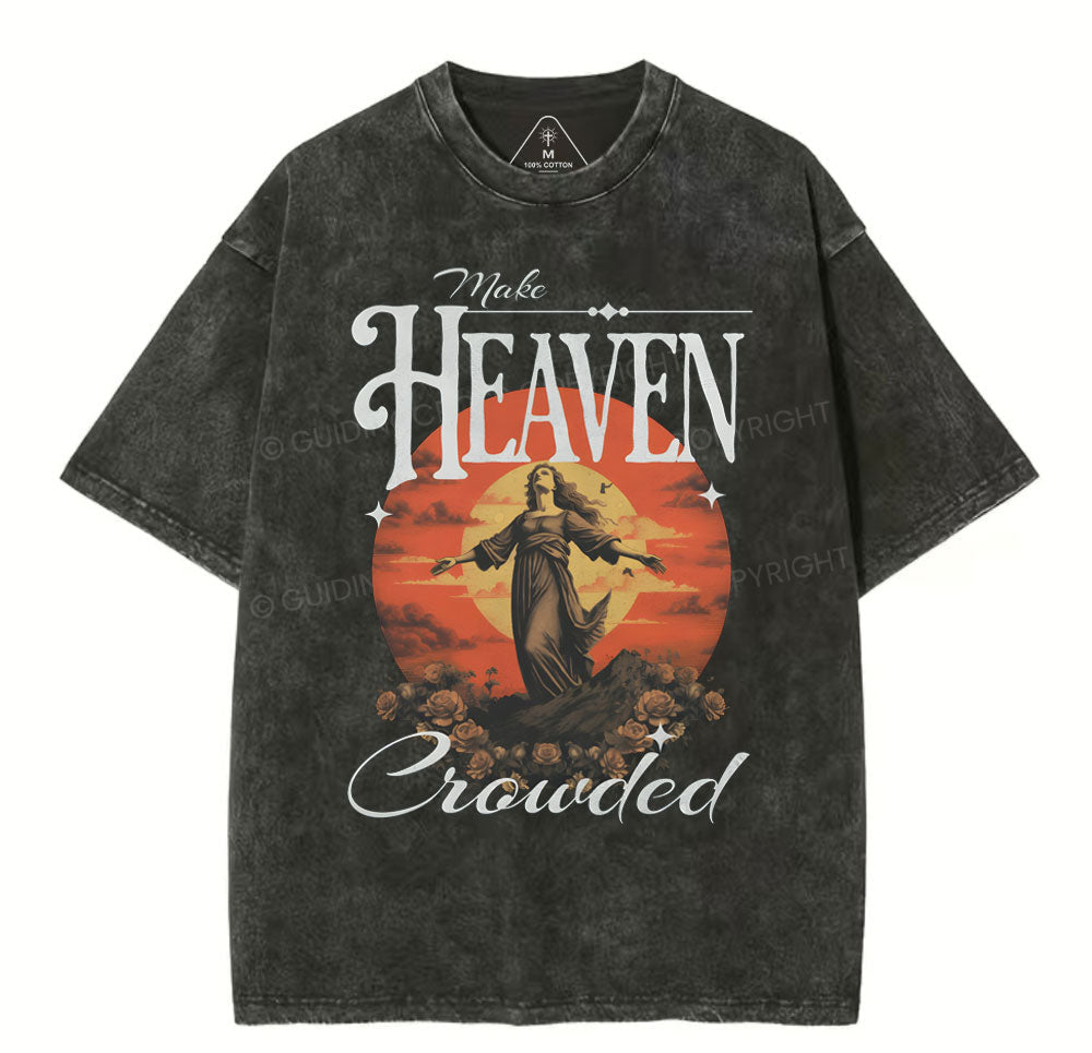 Make Heaven Christian Washed TShirt  