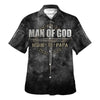 UniJames Man Of God Husband Dad Papa Hawaiian Shirt - Christian Hawaiian Shirt - Religious Hawaiian Shirts