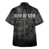 UniJames Man Of God Husband Dad Papa Hawaiian Shirt - Christian Hawaiian Shirt - Religious Hawaiian Shirts