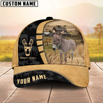 Uni Custom Name Miniature Donkey Cattle Farmhouse Field Cap TT20