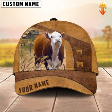 Uni Custom Name Mini Hereford Cattle Cap