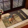 Uni Horse Custom Name Leather Pattern Doormat