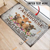 Uni Jersey Relax Cattle Farm Personalized Name Doormat