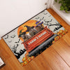 Uni Shorthorn Custom Farm Name Halloween Doormat