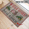 Uni Tractor Welcome To The Farmhouse Custom Name Doormat