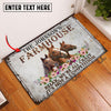 Uni Horse Relax Cattle Farm Personalized Name Doormat