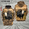 Uni Black Baldy Cattle Farming Personalized 3D Hoodie