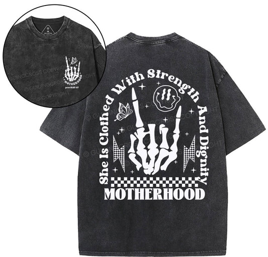 Motherhood Christian Washed T-Shirt Sale - GuidingCross