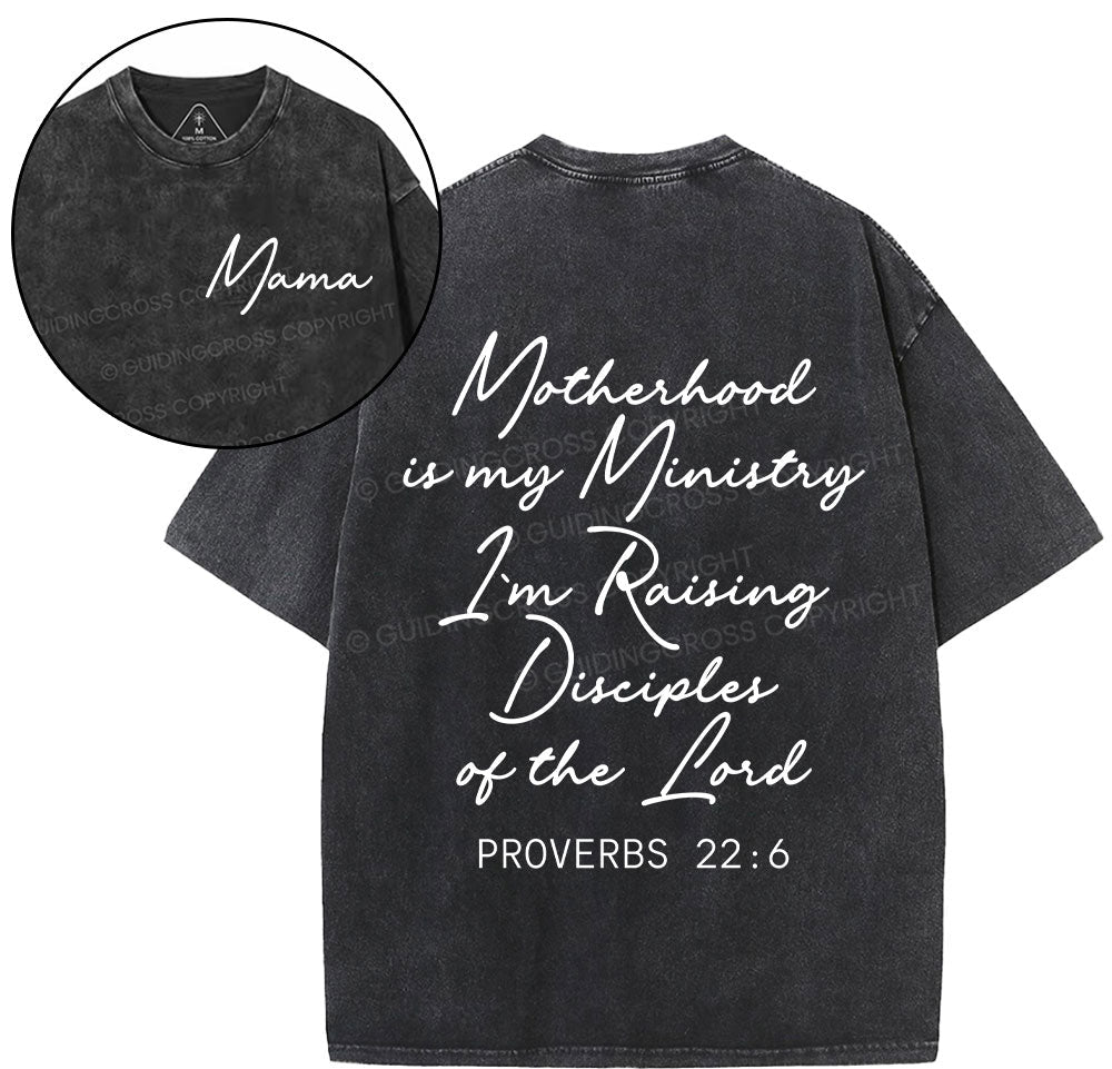 Motherhood Is My Mimidtry Christian Washed T-Shirt Sale - GuidingCross