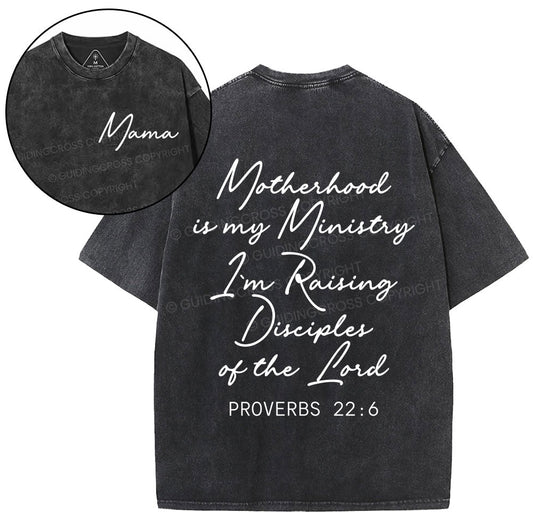Motherhood Is My Mimidtry Christian Washed T-Shirt Sale - GuidingCross