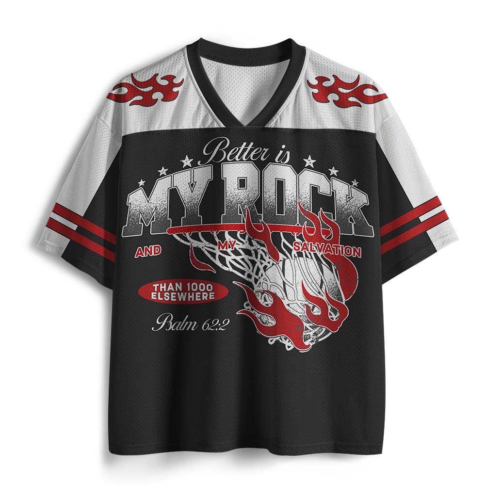 UniJames My Rock And Salvation Christian Mesh Jersey