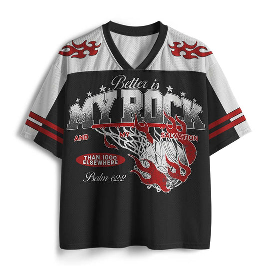 UniJames My Rock And Salvation Christian Mesh Jersey