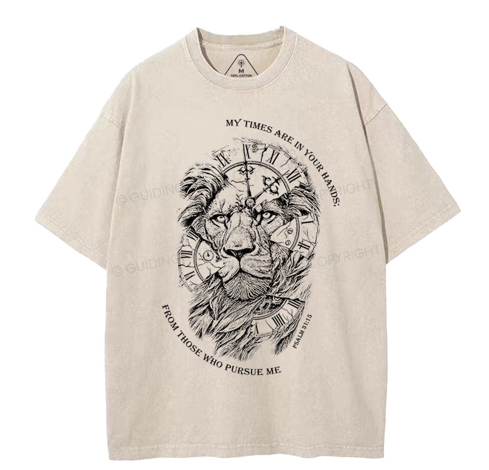 My Times Are In Your Hands Christian Washed TShirt  