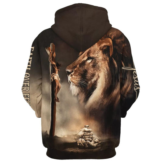 Uni Nail The Hand Of Jesus And Lion Hoodie