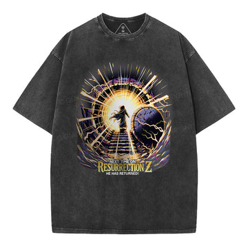 Next Time On Resurrection Christian Washed T-Shirt Sale - GuidingCross