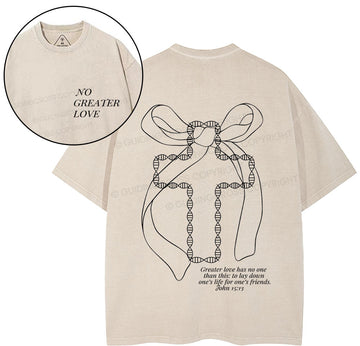No Greater Love  Christian Washed T-Shirt Sale - GuidingCross