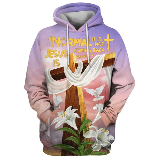 Uni Normal Isn't Coming Back But Jesus Is 3D Hoodie