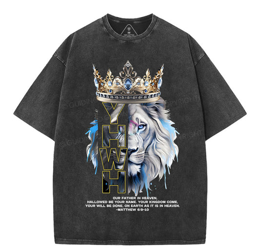 On Earth As It Is In Heaven Christian Washed T-Shirt Sale - GuidingCross