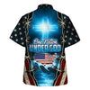 UniJames One Nation Under God American Cross Hawaiian Shirt - Christian Hawaiian Shirt - Best Hawaiian Shirts