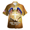 UniJames One Nation Under God American Hawaiian Shirt - Christian Hawaiian Shirt - Religious Hawaiian Shirts