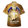 UniJames One Nation Under God American Hawaiian Shirt - Christian Hawaiian Shirt - Religious Hawaiian Shirts