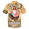 UniJames One Nation Under God Jesus Eagle Hawaiian Shirt - Best Hawaiian Shirts - Christian Hawaiian Shirt