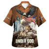 UniJames One Nation Under God Jesus Lion Hawaiian Shirt - Christian Hawaiian Shirt - Religious Hawaiian Shirts