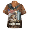 UniJames One Nation Under God Jesus Lion Hawaiian Shirt - Christian Hawaiian Shirt - Religious Hawaiian Shirts