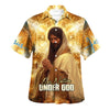 UniJames One Nation Under God Jesus Pray Hawaiian Shirt - Christian Hawaiian Shirt - Religious Hawaiian Shirts