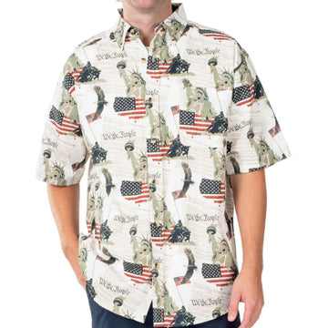 UniJames Men's Iwo Jima Cotton Button-down Shirt